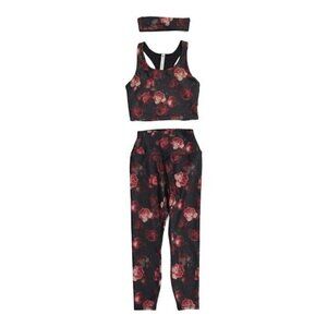 RBX Reversible Tank Legging And Headband Gift Set Vintage Rose Women Size M